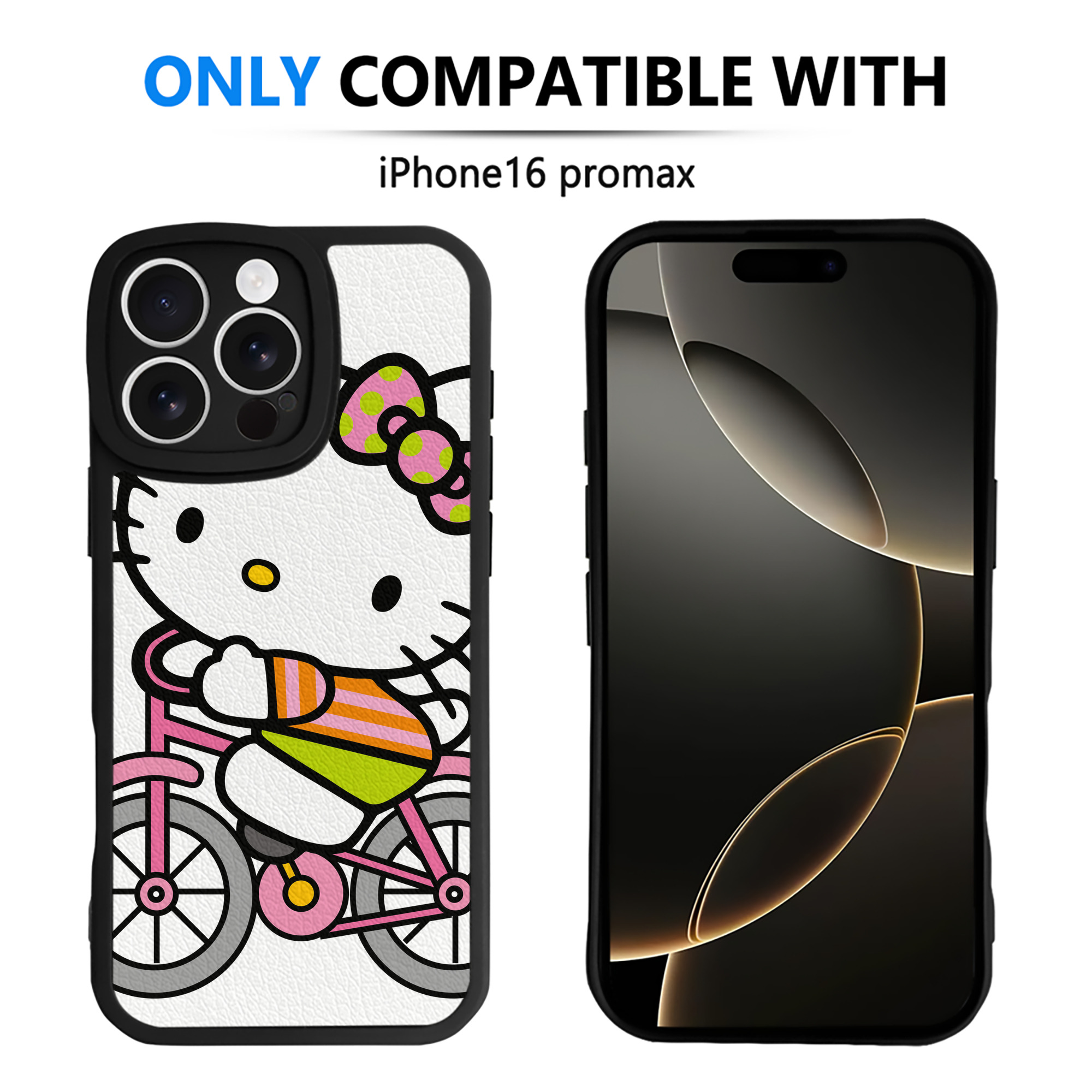 （画像用） Hello Kitty ハローキティ 【iPhone 16シリーズ対応】シリコンスマホケース（レザー調） 材質：シリコン